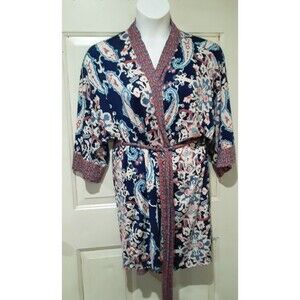 In Bloom By Jonquil Robe, Graphic Belted Vintage,  Vietnam 1980